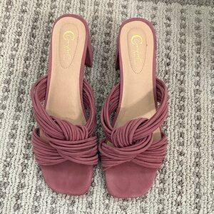 Cato Mauve Heeled Sandals
